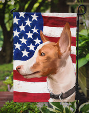 Load image into Gallery viewer, Andalusian Hound Dog American Flag Garden Flag - Outdoor Decorative Yard Flag CK6404GF