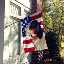 Load image into Gallery viewer, Ariegeois Dog American Flag Flag Canvas House Size CK6407CHF