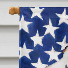Load image into Gallery viewer, Ariegeois Dog American Flag Flag Canvas House Size CK6407CHF