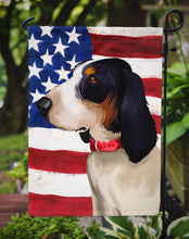 Load image into Gallery viewer, Ariegeois Dog American Flag Garden Flag - Outdoor Decorative Yard Flag CK6407GF