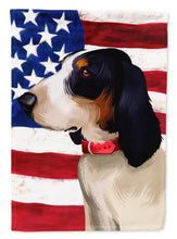 Load image into Gallery viewer, Ariegeois Dog American Flag Garden Flag - Outdoor Decorative Yard Flag CK6407GF