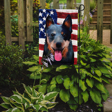 Load image into Gallery viewer, Australian Cattle Dog American Flag Garden Flag - Outdoor Decorative Yard Flag CK6410GF