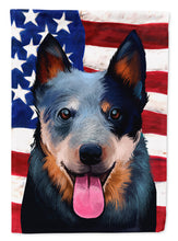 Load image into Gallery viewer, Australian Cattle Dog American Flag Garden Flag - Outdoor Decorative Yard Flag CK6410GF
