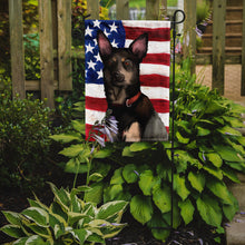 Load image into Gallery viewer, Australian Kelpie American Flag Garden Flag - Outdoor Decorative Yard Flag CK6411GF