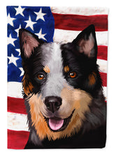 Load image into Gallery viewer, Australian Stumpy Tail Cattle Dog American Flag Garden Flag - Outdoor Decorative Yard Flag CK6413GF