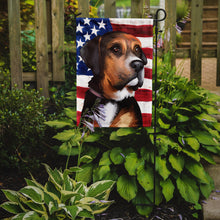 Load image into Gallery viewer, Austrian Black and Tan Hound American Flag Garden Flag - Outdoor Decorative Yard Flag CK6414GF