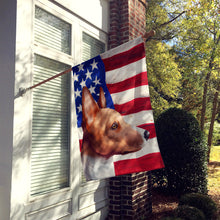 Load image into Gallery viewer, Basenji American Flag Flag Canvas House Size CK6417CHF