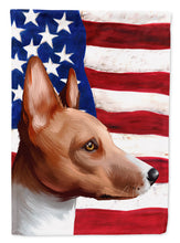 Load image into Gallery viewer, Basenji American Flag Flag Canvas House Size CK6417CHF