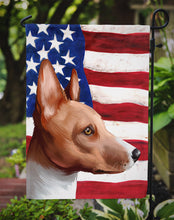 Load image into Gallery viewer, Basenji American Flag Garden Flag - Outdoor Decorative Yard Flag CK6417GF
