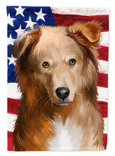 Load image into Gallery viewer, Basque Shepherd Dog American Flag Garden Flag - Outdoor Decorative Yard Flag CK6418GF