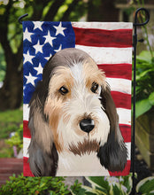Load image into Gallery viewer, Grand Basset Griffon Vendeen American Flag Garden Flag - Outdoor Decorative Yard Flag CK6419GF