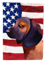 Load image into Gallery viewer, Bavarian Mountain Hound American Flag Flag Canvas House Size CK6420CHF