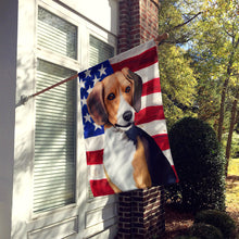 Load image into Gallery viewer, Beagle American Flag Flag Canvas House Size CK6421CHF