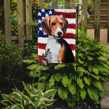 Load image into Gallery viewer, Beagle American Flag Garden Flag - Outdoor Decorative Yard Flag CK6421GF