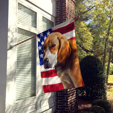 Load image into Gallery viewer, Beagle-Harrier American Flag Flag Canvas House Size CK6422CHF