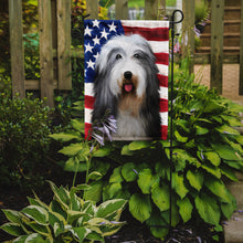 Load image into Gallery viewer, Bearded Collie American Flag Garden Flag - Outdoor Decorative Yard Flag CK6423GF