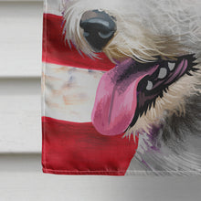 Load image into Gallery viewer, Bedlington Terrier American Flag Flag Canvas House Size CK6425CHF