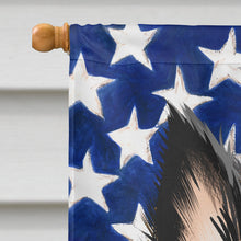 Load image into Gallery viewer, Belgian Groenendael American Flag Flag Canvas House Size CK6426CHF