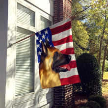 Load image into Gallery viewer, Belgian Malinois American Flag Flag Canvas House Size CK6428CHF