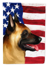 Load image into Gallery viewer, Belgian Malinois American Flag Flag Canvas House Size CK6428CHF