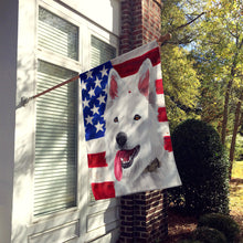Load image into Gallery viewer, Berger Blanc Suisse American Flag Flag Canvas House Size CK6431CHF