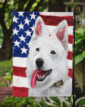 Load image into Gallery viewer, Berger Blanc Suisse American Flag Garden Flag - Outdoor Decorative Yard Flag CK6431GF