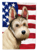 Load image into Gallery viewer, Berger Picard Dog American Flag Garden Flag - Outdoor Decorative Yard Flag CK6432GF