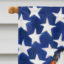 Load image into Gallery viewer, Bernese Mountain Dog American Flag Flag Canvas House Size CK6433CHF