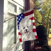 Load image into Gallery viewer, Bichon Frise  American Flag Flag Canvas House Size CK6434CHF