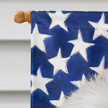 Load image into Gallery viewer, Bichon Frise  American Flag Flag Canvas House Size CK6434CHF