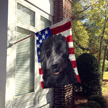 Load image into Gallery viewer, Black Russian Terrier American Flag Flag Canvas House Size CK6438CHF