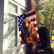 Load image into Gallery viewer, Bloodhound Dog American Flag Flag Canvas House Size CK6440CHF