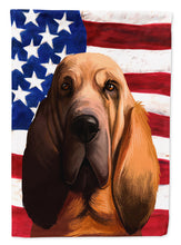 Load image into Gallery viewer, Bloodhound Dog American Flag Flag Canvas House Size CK6440CHF