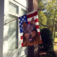 Load image into Gallery viewer, Bohemian Shepherd American Flag Flag Canvas House Size CK6445CHF