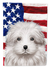 Load image into Gallery viewer, Bolognese Dog American Flag Flag Canvas House Size CK6446CHF