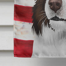 Load image into Gallery viewer, Border Collie Dog American Flag Flag Canvas House Size CK6447CHF