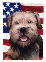 Load image into Gallery viewer, Border Terrier Dog American Flag Flag Canvas House Size CK6448CHF