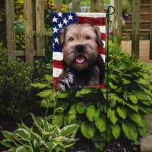 Load image into Gallery viewer, Border Terrier Dog American Flag Garden Flag - Outdoor Decorative Yard Flag CK6448GF