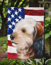 Load image into Gallery viewer, Bosnian Coarse-haired Hound American Flag Garden Flag - Outdoor Decorative Yard Flag CK6450GF