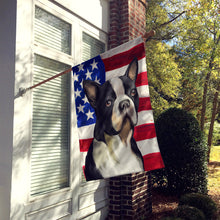 Load image into Gallery viewer, Boston Terrier Dog American Flag Flag Canvas House Size CK6451CHF