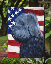 Load image into Gallery viewer, Bouvier des Flandres American Flag Garden Flag - Outdoor Decorative Yard Flag CK6453GF