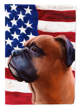 Load image into Gallery viewer, Boxer Dog American Flag Flag Canvas House Size CK6454CHF