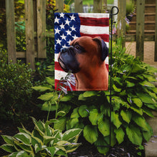 Load image into Gallery viewer, Boxer Dog American Flag Garden Flag - Outdoor Decorative Yard Flag CK6454GF