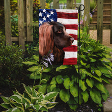 Load image into Gallery viewer, Boykin Spaniel Dog American Flag Garden Flag - Outdoor Decorative Yard Flag CK6455GF