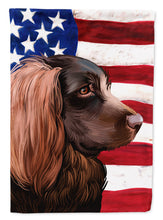 Load image into Gallery viewer, Boykin Spaniel Dog American Flag Garden Flag - Outdoor Decorative Yard Flag CK6455GF