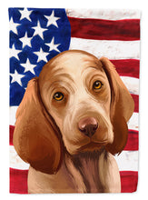 Load image into Gallery viewer, Bracco Italiano Dog American Flag Flag Canvas House Size CK6456CHF