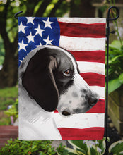 Load image into Gallery viewer, Braque d'Auvergne Dog American Flag Garden Flag - Outdoor Decorative Yard Flag CK6457GF