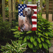 Load image into Gallery viewer, Braque du Bourbonnais American Flag Garden Flag - Outdoor Decorative Yard Flag CK6458GF