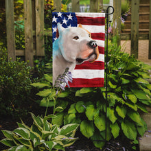 Load image into Gallery viewer, Brazilian Dogo American Flag Garden Flag - Outdoor Decorative Yard Flag CK6459GF