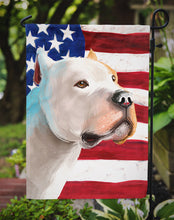 Load image into Gallery viewer, Brazilian Dogo American Flag Garden Flag - Outdoor Decorative Yard Flag CK6459GF